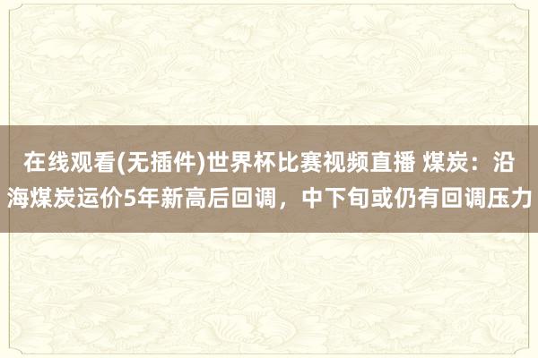 在线观看(无插件)世界杯比赛视频直播 煤炭:沿海煤炭运价5年新高后回调,中下旬或仍有回调压力