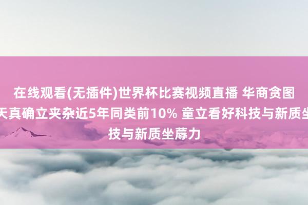 在线观看(无插件)世界杯比赛视频直播 华商贪图精选天真确立夹杂近5年同类前10% 童立看好科技与新质坐蓐力