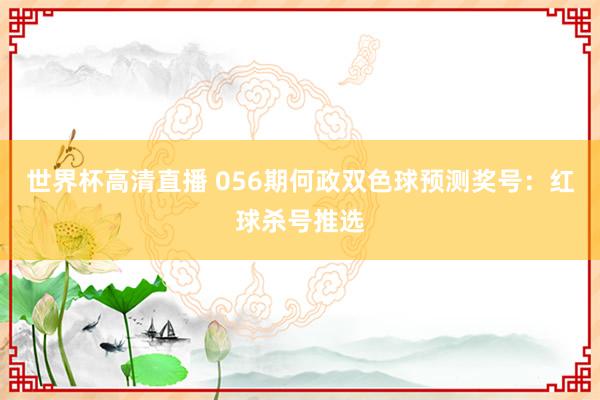 世界杯高清直播 056期何政双色球预测奖号：红球杀号推选
