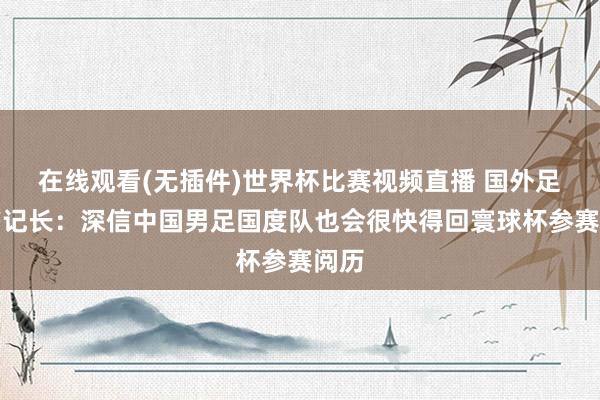 在线观看(无插件)世界杯比赛视频直播 国外足联书记长:深信中国男足国度队也会很快得回寰球杯参赛阅历