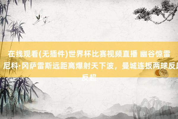 在线观看(无插件)世界杯比赛视频直播 幽谷惊雷！尼科·冈萨雷斯远距离爆射天下波，曼城连扳两球反超