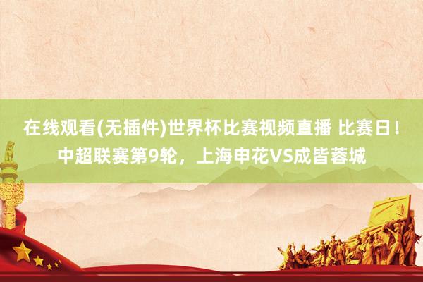 在线观看(无插件)世界杯比赛视频直播 比赛日！中超联赛第9轮，<a href=