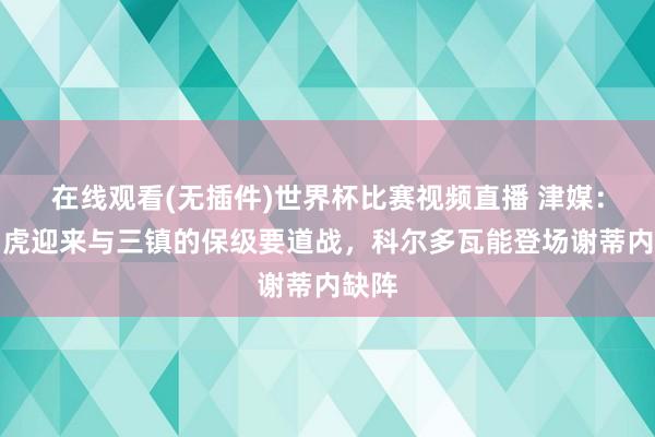 在线观看(无插件)世界杯比赛视频直播 津媒:津门虎迎来与三镇的保级要道战,科尔多瓦能登场谢蒂内缺阵