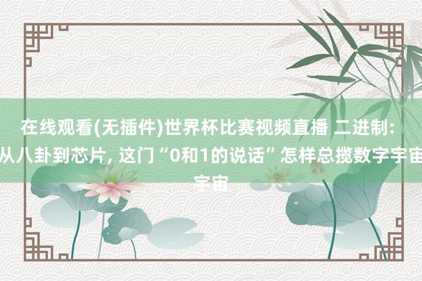 在线观看(无插件)世界杯比赛视频直播 二进制: 从八卦到芯片, 这门“0和1的说话”怎样总揽数字宇宙