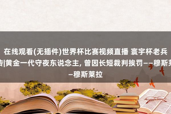 在线观看(无插件)世界杯比赛视频直播 寰宇杯老兵新传|黄金一代守夜东说念主, 曾因长短裁判挨罚——穆斯莱拉