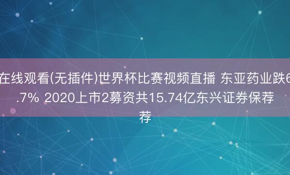 在线观看(无插件)世界杯比赛视频直播 东亚药业跌6.7% 2020上市2募资共15.74亿东兴证券保荐