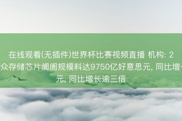 在线观看(无插件)世界杯比赛视频直播 机构: 2026年群众存储芯片阛阓规模料达9750亿好意思元, 同比增长逾三倍